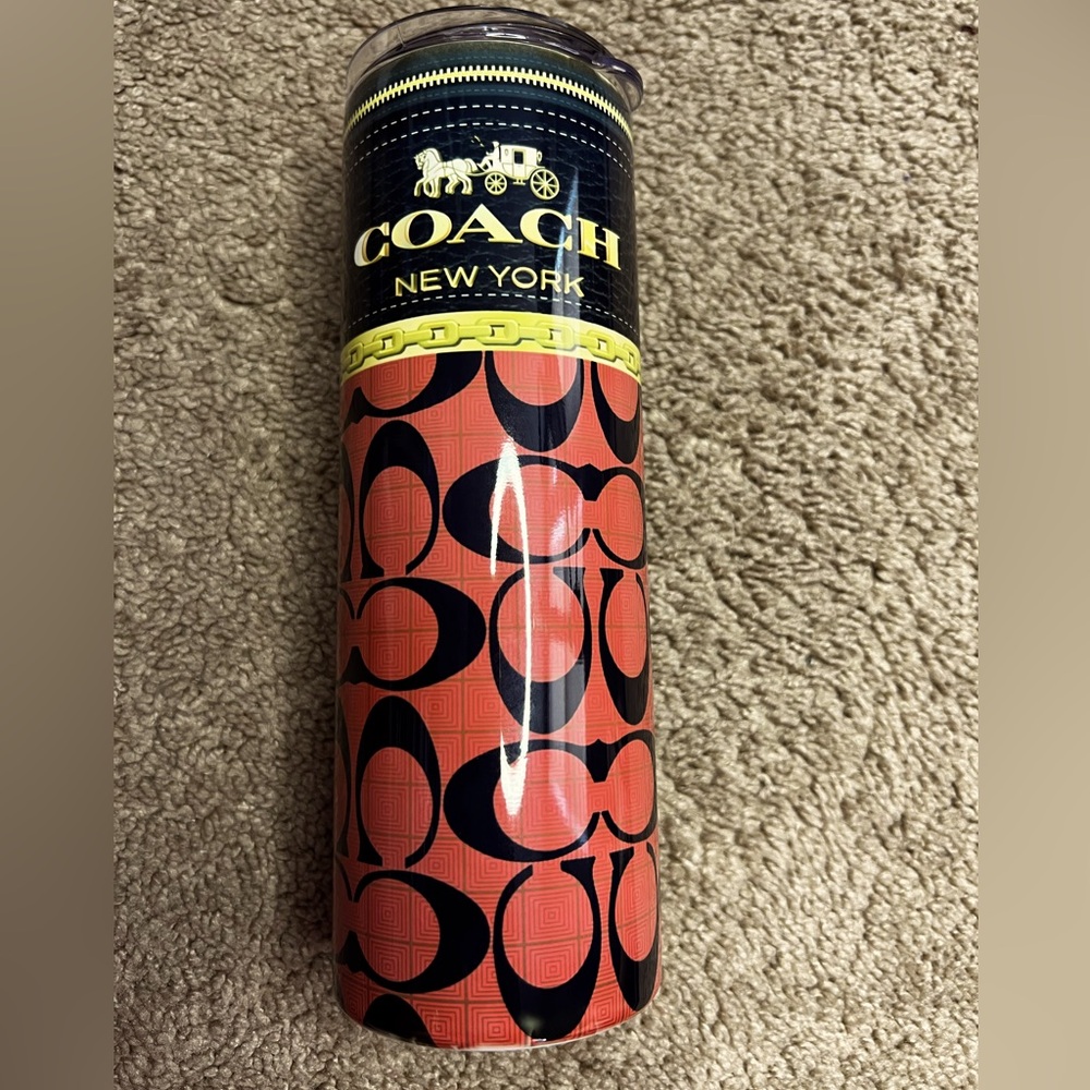 Luxury Red and Black Travel Mug